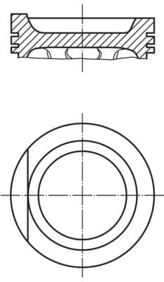 (x) MOTOR PİSTON+SEGMAN (0.50) VW T4 2.0-2.5 (AAC-...