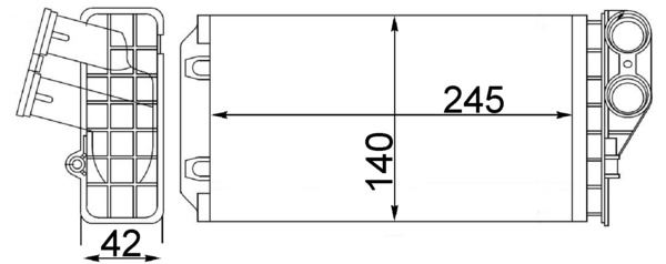 Innenraum-Wärmetauscher CITROEN C4 / PEUGEOT 307 - MAHLE