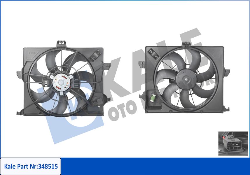 FAN MOTORU DAVLUMBAZLI ACCENT BLUE 1.6 CRDI 11-> - KALE - OEM 253801R350