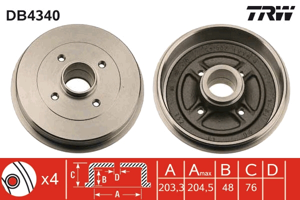 FREN KAMPANASI ARKA AKS NISSAN MICRA C+C III (K12) MICRA III (K12) NOTE (E11 NE11) 2003-2013 - TRW - OEM 43206AX650
