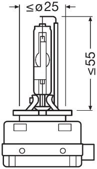 AMPUL GAZ DESARJLI 35W (D3S) XENARC NIGHT BREAKER LASER (Next Generation) (SXNN) - OSRAM