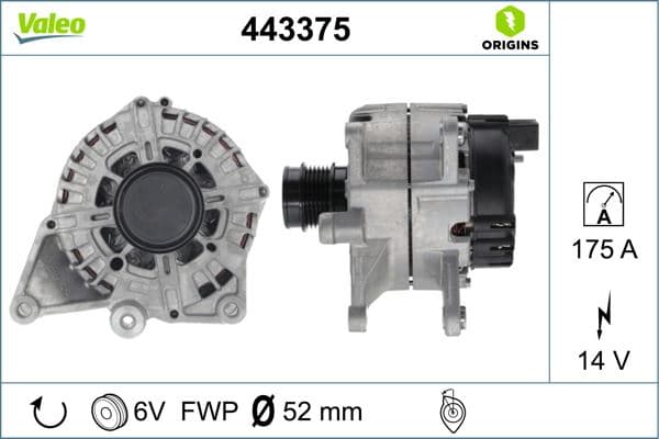 ALTERNATOR (14V 175A) MERCEDES W204 W205 W212 W213...