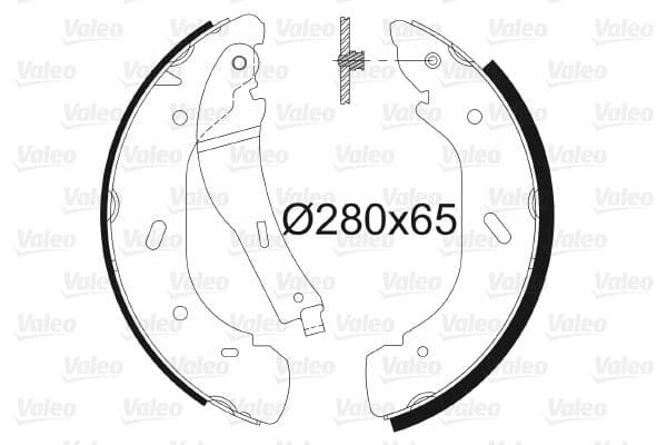 ARKA FREN BALATA TRANSIT V184 00>06 A.CEKER (PABUCLU) - VALEO - OEM YC152200A2D