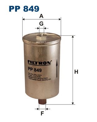 YAKIT FİLTRESİ AUDI 90 / COUPE (89. 89Q. 8A. 8B. B3) 2.3 133HP 10/88-07/94 - FILTRON - OEM 857133511