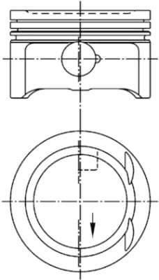 PISTON + SEGMAN STD. 90,91mm MERCEDES M111 W202 C2...