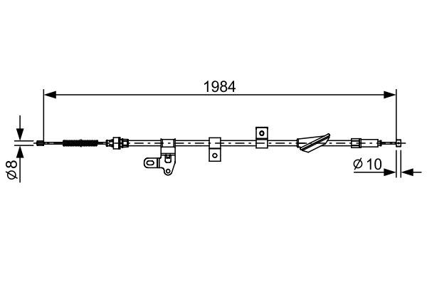 FREN TELİ — BOSCH 1987482650 - BOSCH