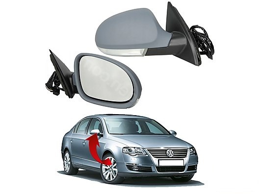 AYNA KOMPLE SAG ÇEVRE AYDINLATMALI PASSAT 2005-2011 - GKL - OEM 3C1857508DP