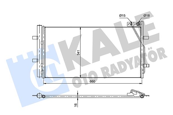 KONDENSER AUDI Q3 - KALE - OEM 8U0260401B