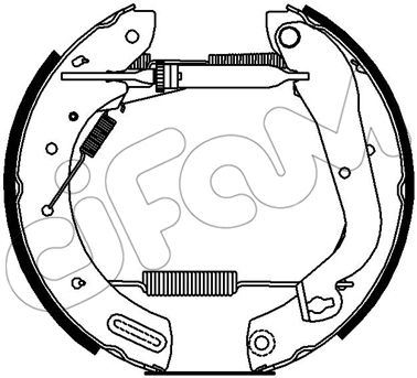 HIZLI TAMİR KİTİ(PAPUÇ+FREN SİLİNDİRİ+YAYLAR) FORD EUROPE / NISSAN LCV / NISSAN 4WD;2.7 TD 4WD;2.7 T - CIFAM