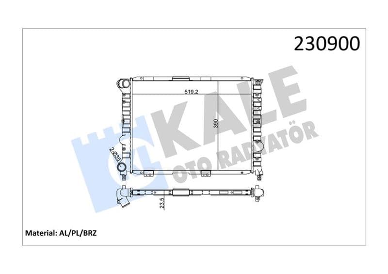 RADYATÖR ALFA 156 1.61.8 2.0 97-05 SW 97-05 (520X4...