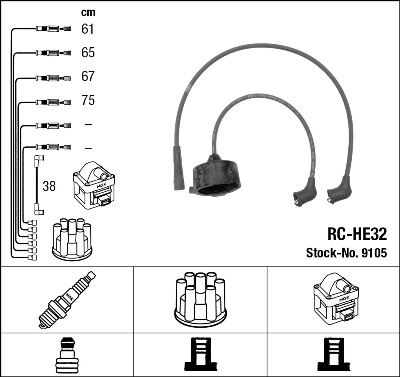 RC-HE32 ATEŞLEME KABLOSU - NGK