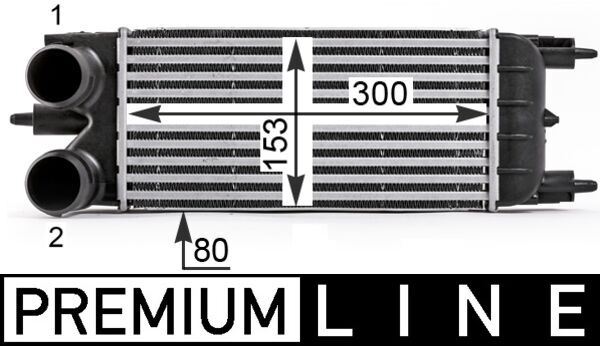 Ladeluftkühler CITROEN C5 — MAHLE CI529000P - MAHLE