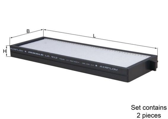 POLEN FİLTRESİ Cabin filter — MAHLE LA912-S - MAHLE