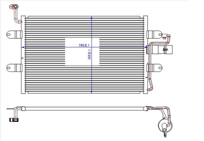 KLİMA KONDENSERİ SEAT CORDOBA-IBİZA 99=> (550X3...