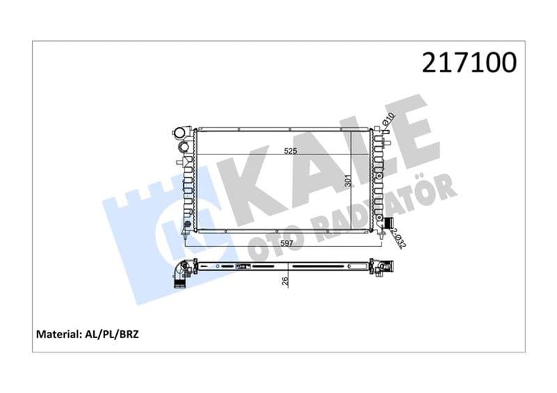 RADYATÖR SAXO (96-01) 106 96> 1.5D (AC+KLİMASIZ...