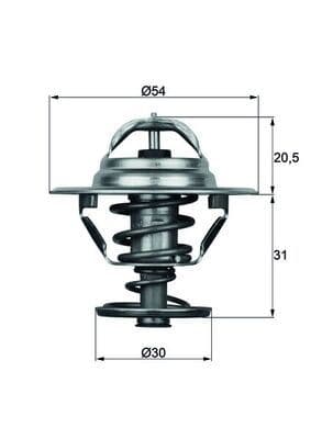 TERMOSTAT (81C) MITSUBISHI L300(83-86)