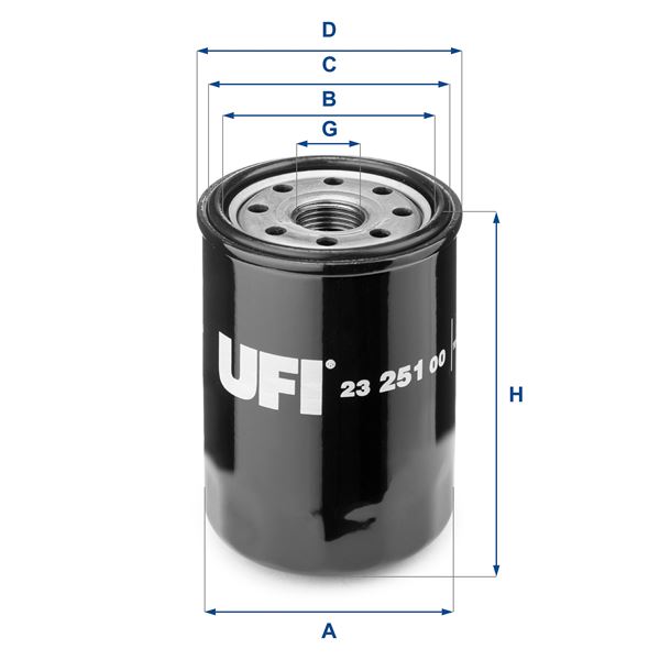 YAĞ FİLTRESİ TOYOTA AVENSIS 2.0L 1AZ-FE 1AZFSE AZT250 03-08 / RAV4 2.0L 1AZ-FE ACA21 ACA30 ACA31 01- 12 - UFI - OEM 9091510004