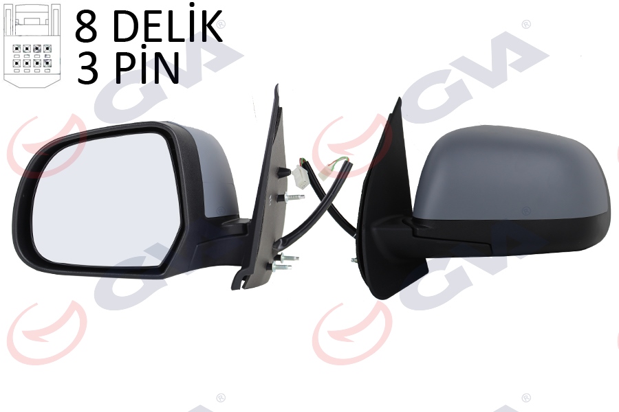 DIŞ DİKİZ AYNASI SOL NISSAN MICRA K13 10-17 (ELEKTRİKLİ+ISITMALI+ASTARLI) - GVA - OEM 96302