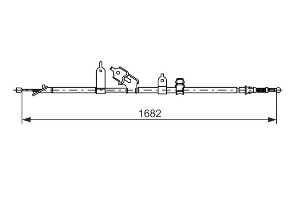 FREN TELİ. 1678 MM - BOSCH
