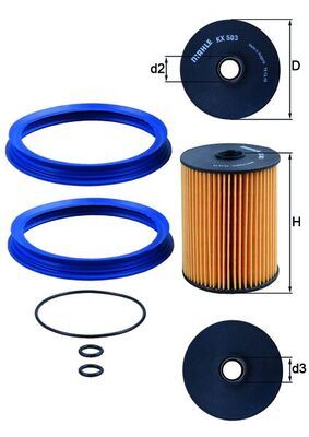 YAKIT FILTRESI MINI N12 N14 N16 N18 R56 R57 R58 R59 - MAHLE - OEM 11252754870
