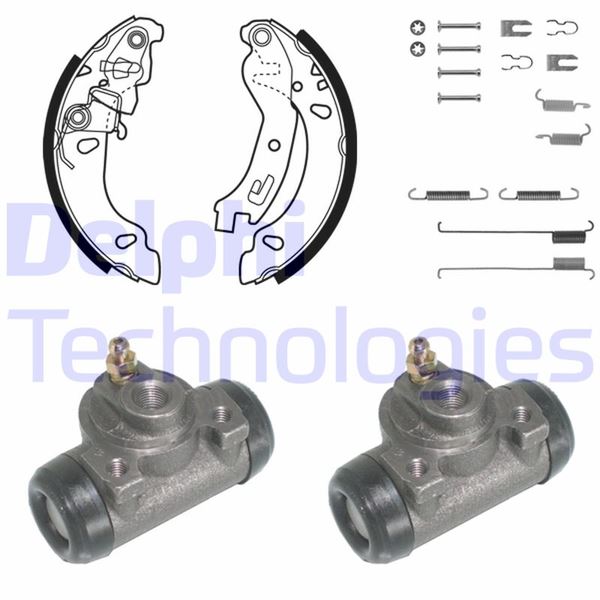 FREN PABUÇ KİTİ ARKA FIAT PANDA 09/03> — DELPHI KP1090 - DELPHI