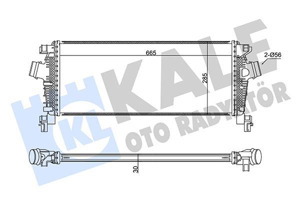 INTERCOOLER T CRUZE - INSIGNIA ZAFIRA TOURER C AL PL BRZ - KALE - OEM 1302216