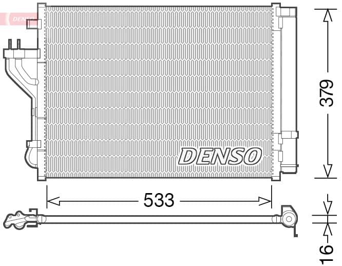 CONDENSER. AİR CONDİTİONİNG HYUNDAI İX35 (09-)