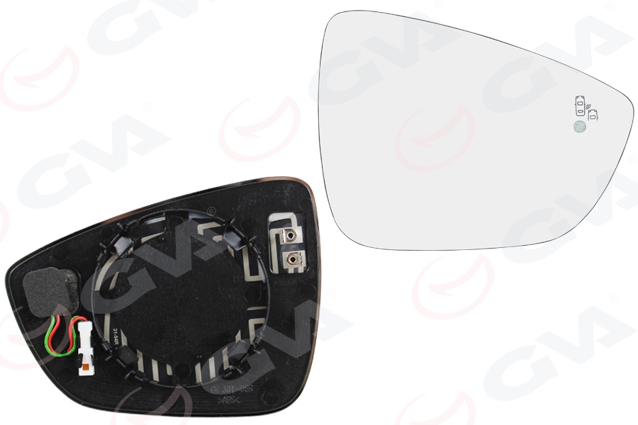 AYNA CAMI SAĞ FORD FOCUS 18> (KÖR NOKTALI) - GVA - OEM JX7B17K740KA
