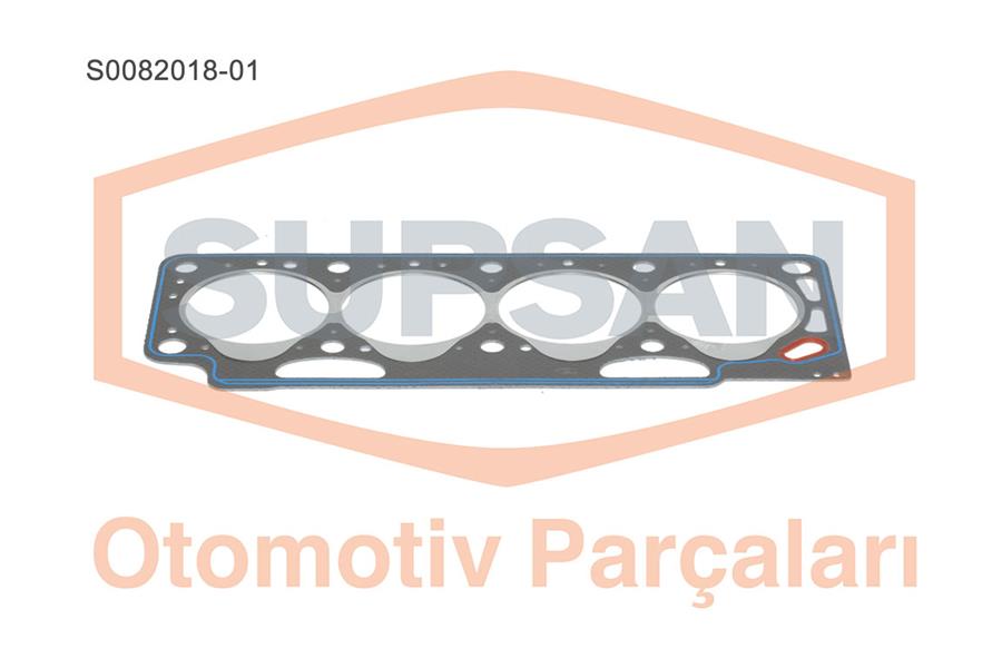 SİLİNDİR KAPAK CONTASI (1 ÇENTİK 1.75MM) R19-EXPRESS-CLIO-MEGANE 88> 1.9D F8Q - SUPSAN - OEM 7700107818