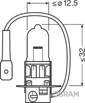 AMPUL 12V H3 55W KOLORMATİK-ALLSEASON SUPER SERİSİ - OSRAM - OEM 2962348M91