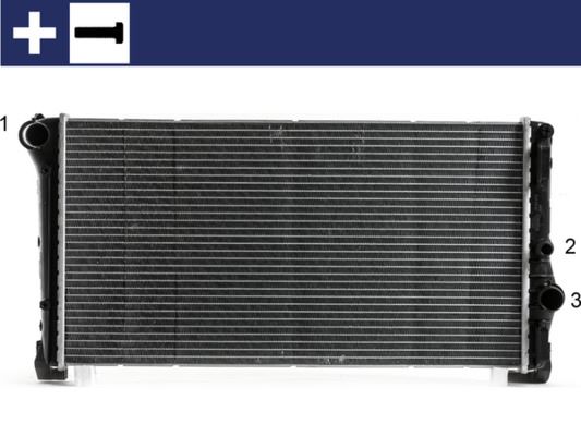 Kühlmittelkühler LANCIA MUSA 1.3 - MAHLE