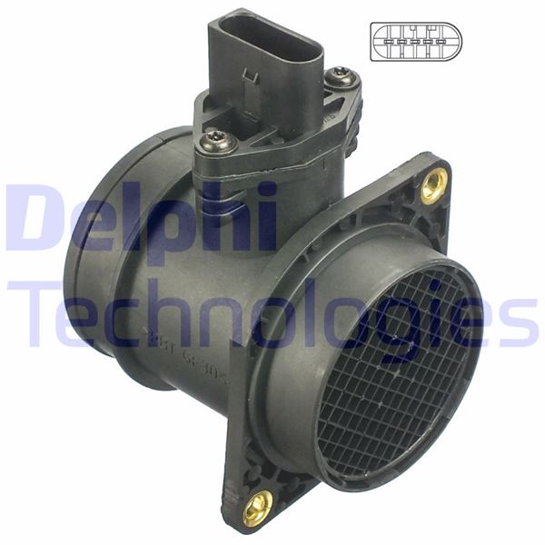 DEBİMETRE SENSÖRÜ KOMPLE VW PASSAT VARİANT 1.8 T 1 - DELPHI - OEM 06A906461N