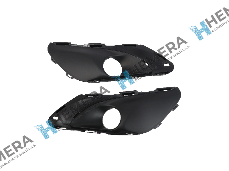 SİS FAR KAPAĞI ÖN SET SİSLİ SİYAH PEUGEOT 308 2013> - PULO - OEM 1610761380