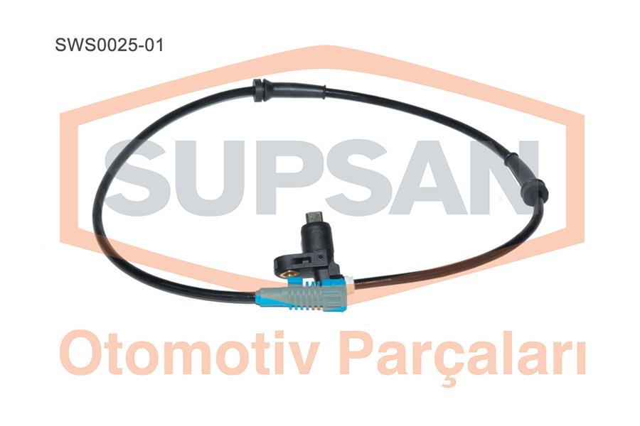 SENSÖR ABS PEUGEOT 206 1.4İ (TU3JP) - 1.4HDİ (DV4TD) - 1.4 16V (ET3J4) - 1.6 16V (TU5JP4) - 1.9D (DW - SUPSAN - OEM 986594022