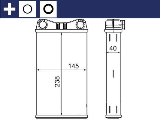 Innenraum-Wärmetauscher AUDI A4 - MAHLE