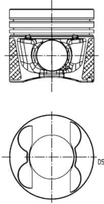 PISTON + SEGMAN STD 83.00mm MERCEDES OM651 W176 W2...