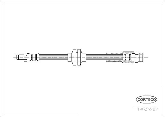 FREN HORTUMU ARKA FIAT DUCATO 06> CITROEN JUMPER II 06> PEUGEOT BOXER 06> (440mm) - CORTECO - OEM 4806.P5
