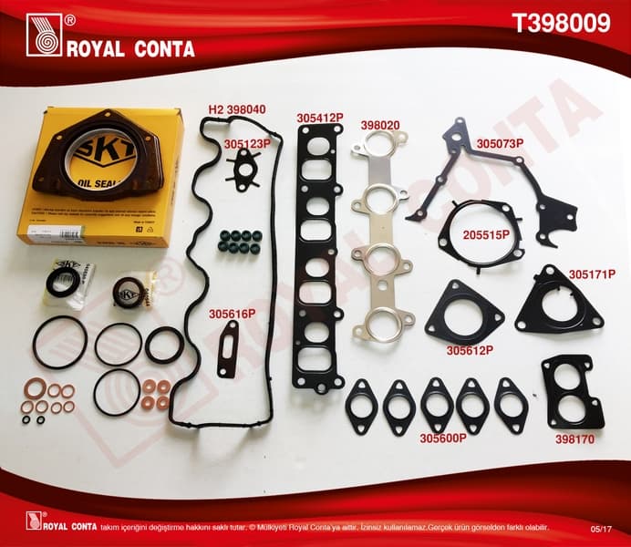 MOTOR TAKIM CONTA (SKT KEÇELİ/SUB.LASTİKLİ/SKC'SİZ...