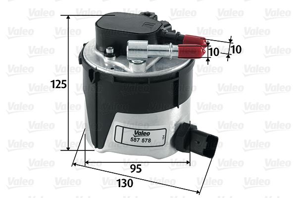 YAKIT FİLTRESİ FIESTA IV (08-)-FOCUS C-MAX (03-07)-C-MAX (07-)-FOCUS II -MAZDA 2- MAZDA 3 1.6TDCI X - VALEO - OEM 5M5Q9155AA