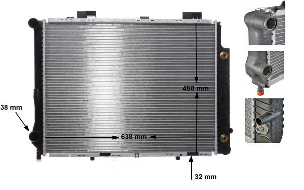 MOTOR SU RADYATORU MERCEDES E-CLASS W210 S210 - MAHLE - OEM A2105000903