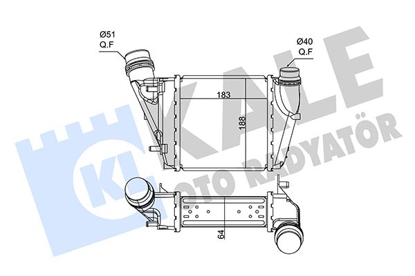İNTERCOOLER TWINGO II 1.5 DCI 07=> - KALE - OEM 144613211R