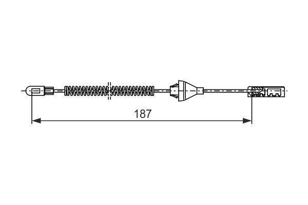 FREN TELİ. 187 MM - BOSCH