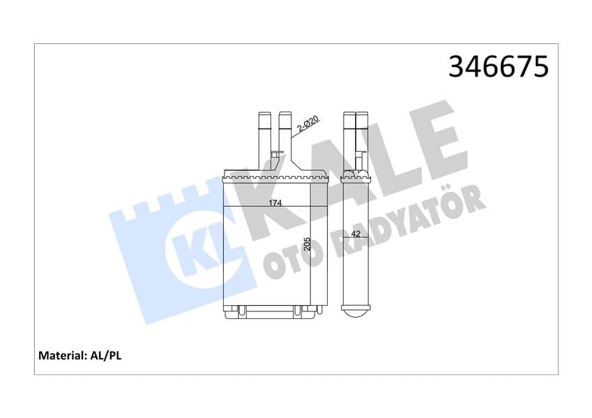 KALORİFER RADYATÖRÜ VECTRA B (190x180x42)