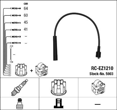 RC-EZ1210 ATEŞLEME KABLOSU - NGK