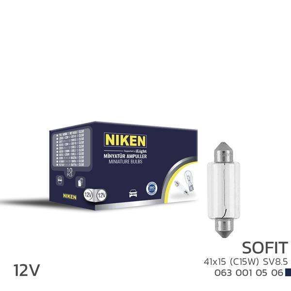 NIKEN SOFIT AMPUL 15W 41X15 (12V) 10LU - NIKEN