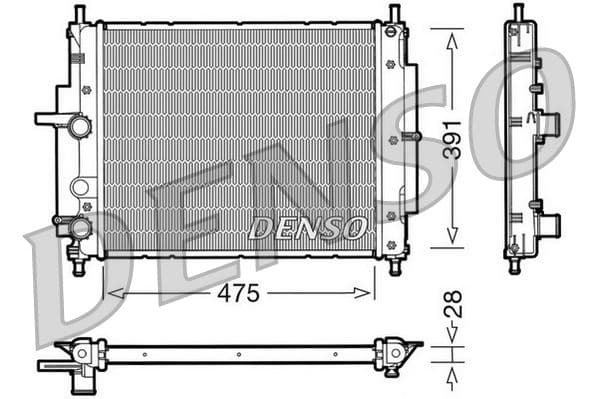 RADİATOR. ENGİNE COOLİNG FIAT MAREA (96-07)