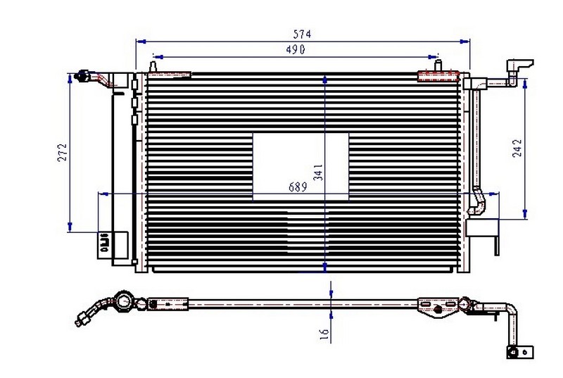 KLİMA RADYATÖRÜ (KONDENSERİ) P306 II (97-01) BERLI - ORIS - OEM 6455.AV