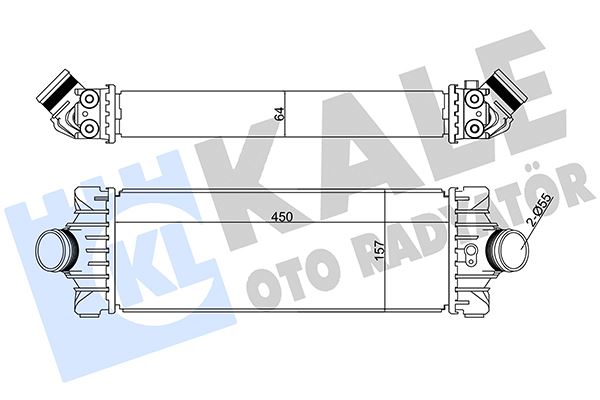 TURBO INTERCOOLER RADYATOR TRANSIT V347 11>14 - KALE - OEM CC11
