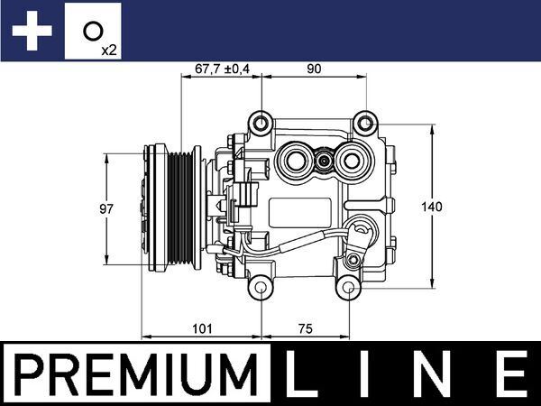 A/C-Kompressor JAGUAR S-TYPE (CCX) — MAHLE ACP1099000P - MAHLE