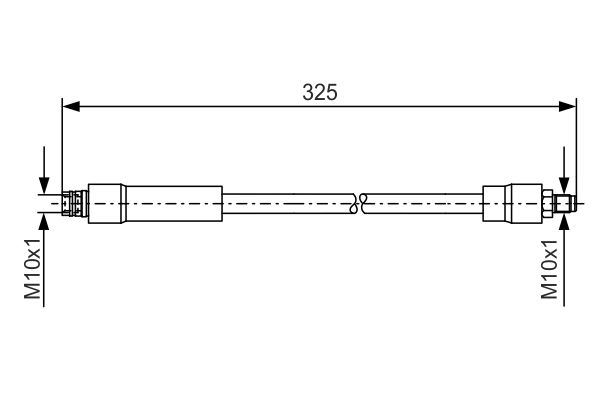 FREN HORTUMU ON MERCEDES VANEO W414 02>05 - BOSCH - OEM A4144280035